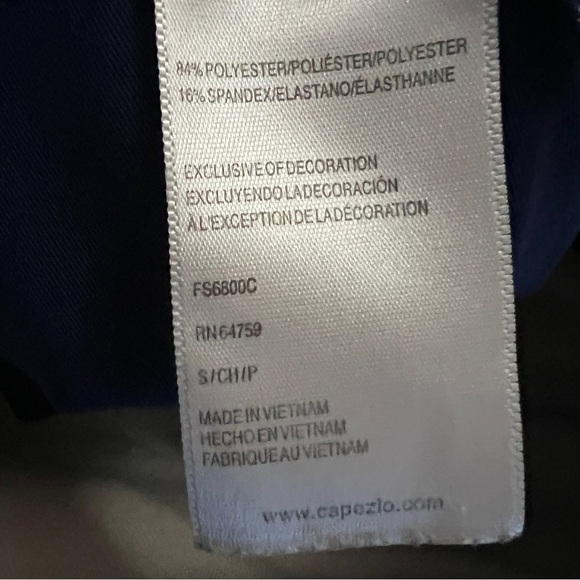 Future Star by Capezio Navy Blue Leotard with Gold Sparkle Size Small - Picture 3 of 4